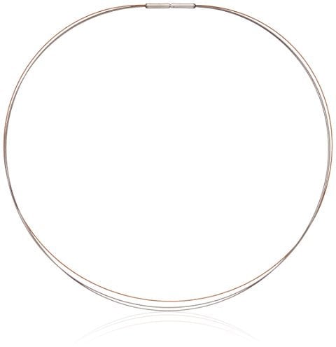 Boccia Damen-Collier 3-Fach Edelstahl teilvergoldet 42.0 cm - 0804-0342