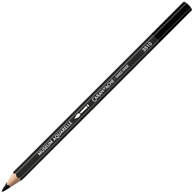 Caran d'Ache Museum Aquarelle Pencil, Ivory Black (3510.496)