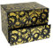 American Atelier 1331296 Schmuckkästchen mit 2 Schubladen, goldfarben/Schwarz