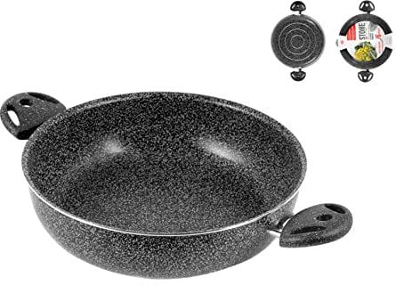 Home Stone Pfanne Antihaftbeschichtet 2 Griffe, Stein, Anthrazit, 20cm
