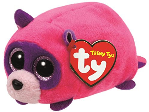 TY Rugger Raccoon Plüschtier rosa One Size