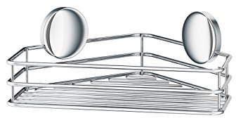 Smedbo Eck Dusche Korb Design selbstklebend aus verchromtem Edelstahl, silber