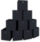 VCM 10er Set Faltbox | Klappbox Stoff Kiste | Faltschachtel | Maße ca. H. 28 x B. 27 x T. 27 cm | Regalbox - Boxas