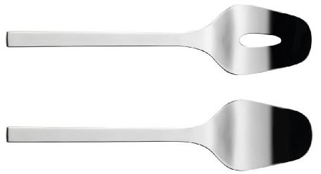 Alessi - FM06/14 - Colombina collection Posate per insalata in acciaio inossidabile 18/10 lucido.