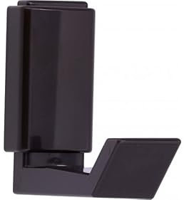 SIRO Kleiderhaken Lehrte, Schlicht, Kunststoff schwarz-braun, 57 mm x 51 mm x 22 mm, LA 20 mm, 0853/K52