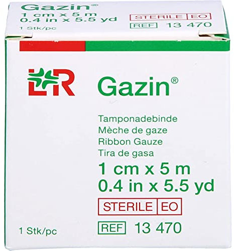 MULLBINDEN z.Tamponade steril 1 cmx5 m 1 St