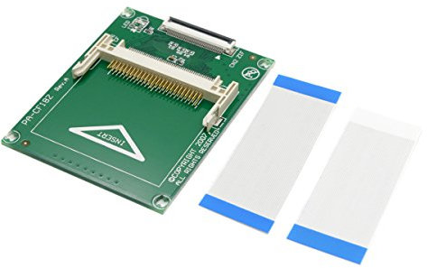 chenyang Scheda di memoria Compact Flash CF da 1,8 a CE iPod ZIF SSD HDD Adattatore con 2 cavi