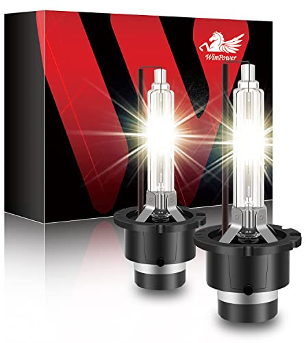 WinPower D2S 35W Xenon Brenner Birne Entladungslampe Scheinwerfer 85V HID Kit für Auto Super Hell 4300K Gelb Licht (2 Lampen)