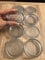 KetoPlastics 8 x CLEAR RUBBER CASTOR CUPS Carpet/Floor Chair/Sofa Furniture Protectors Caster
