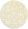 Rundes Holzpuzzle zum selbst gestalten und bemalen - 21 Teile, Ø 48 cm - personalisierbares Puzzle aus Holz in Kreisform