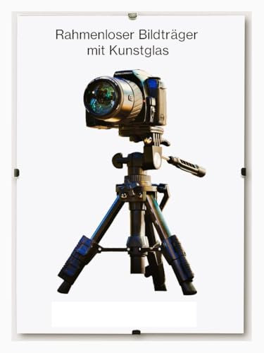 1a Bilderrahmen Clippo Rahmenloser Bildhalter Posterrahmen Cliprahmen 50X75 Cm Menge/Ausstattung: 1 Stck. / 1Mm Klares Kunstglas