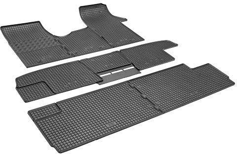 Gummimatten Fußmatten Gummifußmatten RIGUM geeignet für Opel Vivaro B 8/9-Sitzer 2014-2019 L1 Perfekt angepasst + Magic Eraser