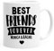 SpecialMe® Best Friends Forever BFF Beste Freundin personalisierte Kaffee-Tasse mit Namen persönliches Geschenk weiß Kaffeetasse