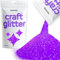 Hemway Craft Glitter - Fluorescent UV Neon Purple | Ultrafine Metallic Sequin Flakes for Resin & Epoxy Crafts | Supplies for Tumblers, Cards, Jewellery, Candle, Hair, Face, Body & Nail Art | 100 g