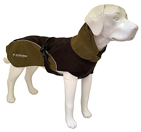 Croci Hiking - Mantel für Hunde, wasserdicht für Hunde, wärmeregulierendes Futter, Nanga Black, Größe 65 cm - 383 g