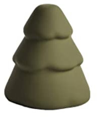 Cooee Design Snowy 10cm Olive, Keramik, Weihnachtsbaum, Tanne, Weihnachtsdekoration