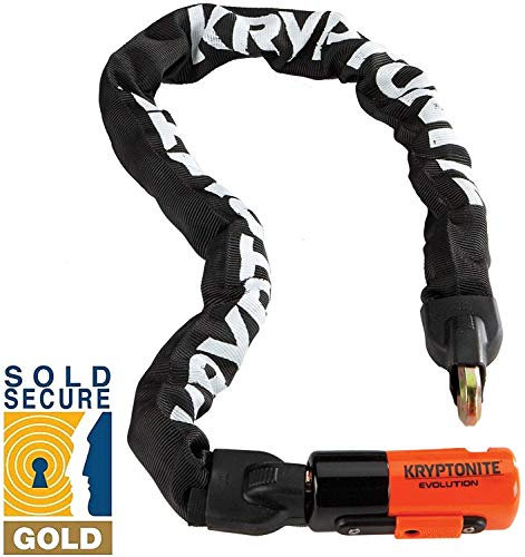 Kryptonite Locks Evolution Series 4 1090 - Catena antifurto per bicicletta, 90 cm, colore: Oro