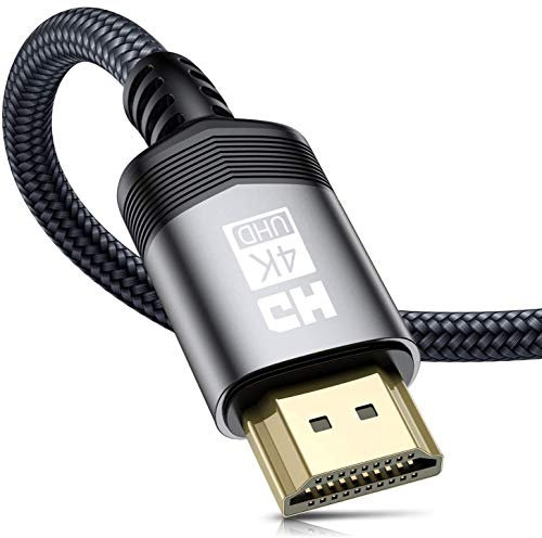 sweguard 4K HDMI Kabel 7Meter, HDMI 2.0 auf HDMI Kabel 4K@60Hz 18Gbps Nylon Geflechtkabel, vergoldete Anschlüsse mit Ethernet/Audio Rückkanal, kompatibel Video 4K UHD 2160p,HD 1080p (grau)