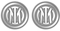 F.C. Internazionale Stahl Ohrringe Damen Unisex Edelstahl ohne Edelstein, Unisex, Edelstahl, Ohne Edelstein