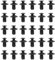 The Lord of The Tools 30 Stück 8 mm Kunststoff-Nieten-Panel-Clips 992650625 9046706017 8659028000 Dehnnieten Befestigungsclips Push-Typ-Halter für Auto-Frontstoßstange, Kotflügel-Karosserie