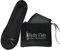 Women's Portable Foldable Ballet Flats Shoes Pumps Roll Up Slippers with Travel Pouch Bag, Black velvet, XL