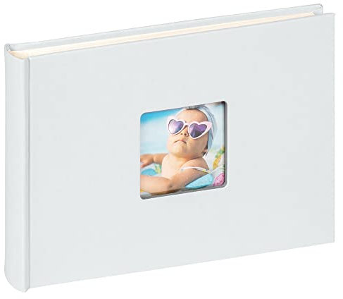 walther design Fotoalbum hellblau 22 x 16 cm mit Cover-Ausstanzung, Fun FA-207-BL