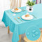 DWCN Aqua Tischdecke Fleckschutz Abwaschbar Tischwäsche Wasserdicht Tischtuch für Esszimmer, Garten, Party, Hochzeiten oder Haushalt,140x240cm