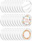 TAIANJI 30 Stk Acrylglas Platte Acrylplatte 7.6cm, Acrylglas Rund Schlüsselanhänger Rohlinge für Kunst Und Kunsthandwerk Malerei Schnitzerei 2mm