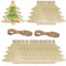 UBRAVE Adornos de Madera de Navidad, 20 Piezas Árbol de Navidad Colgante de Decoración, Colgantes de Madera para Navidad, Decoración de Madera, para DIY Manualidades, Regalo, Decoración de Navidad