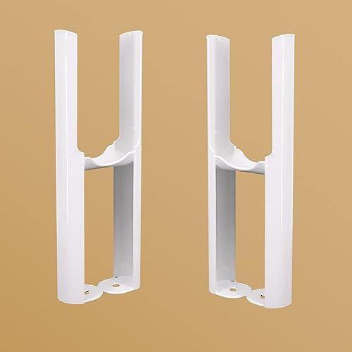 NRG White Radiator Floor Mounting Feet Kit for Traditional 2 Column Radiator