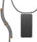 KNOK Handykette Kompatibel mit Apple iPhone 15 - Silikon Hülle mit Band - Handyhülle für Smartphone zum Umhängen - Transparent Case mit Schnur - Schutzhülle mit Kordel in Grau