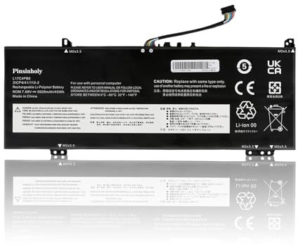 Pinsinholy L17C4PB0 Batteria per laptop Lenovo Flex 6-14IKB 6-14ARR IdeaPad 530S-14ARR 530S-14IKB 530S-15IKB Yoga 530-14ARR 530-14IKB L17M4PB0 L17C4PB2 L17M4PB2 5B10 Q1606 6 5B10Q22883