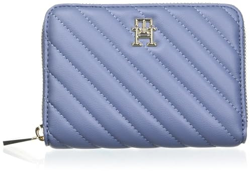 Tommy Hilfiger Donna Portafoglio Poppy Reform con Zip, Blu (Faded Ink), Taglia Unica