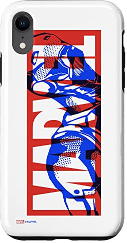 Marvel Logo Iron Man Comic Art Avengers Case for iPhone XR