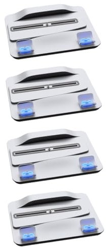 Housoutil 4 Stück Ladestation handhaben led ligts led-light Ladegerät tragbar Kamerahandgelenk rot tischdeckenklammern tragbares Ladegerät Gamepad-Ladestation Ladegerät für Gamecontroller