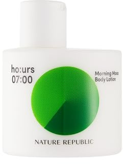 NATURE REPUBLIC ho:urs Morning Moss Körperlotion, Vegane Feuchtigkeitspflege mit Sheabutter, 200 ml, KOREAN SKINCARE