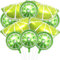 YGCHEN Luftballons Zitrone Folienballon Hawaii Obst Ballon Lemon Balloons Frucht Zitronen Folienballons Geburtstagsballons für Hawaii Sommer Strandparty Kindergeburtstag Deko 10 Stück