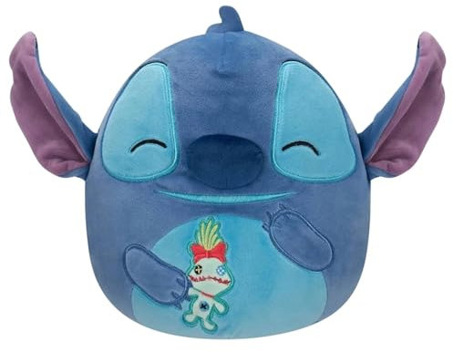 Squishmallows Peluche originale Disney 25,4 cm Tie-Dye Stitch che indossa un Beanie Plush - Little Ultrasoft Official Jazwares Peluche