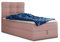 Boxspringbett Best Mini mit Bettkasten und Matratzentopper - Einzelbett mit Bonell-Matratze und Topper, Polsterbett, Bett, Schlafzimmer (120 x 200 cm, Pink (Inari 52))