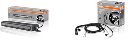 Osram LEDriving LIGHTBAR VX250-SP, LED Zusatzscheinwerfer für Fernlicht & WIRE HARNESS AX 2LS, Kabelbaum für KFZ Lichtleisten