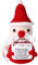 TOYMIS Positiver Weihnachtsmann, Gehäkelter Weihnachtsmann Weihnachten Häkeln Weihnachtsdeko Häkelpuppe Emotionale Unterstützung für Weihnachtsfeier-Dekoration Ermutigungsgeschenk