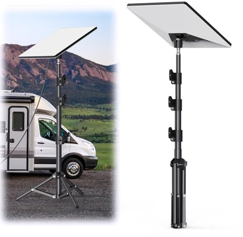 Starlink Mini Tripod Mount – Adjustable Star Link Mini Travel Tripod Stand with 3-Level Height Adjustment & 360° Tilt. Includes 1/4'' Screw Adapter Mounting Kit Accessory