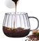 Tasse transparente – Tasses en verre à thé, citrouille | Anses – Double paroi isolée – Tasses en verre avec poignée en verre – Poignées de tasse utilisées pour la maison, les fêtes, les boissons, le