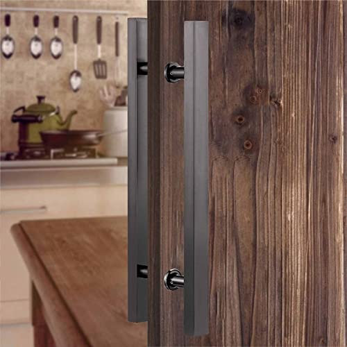Elegante maniglia rettangolare cromata per porte in vetro e legno, per interni ed esterni, in acciaio inox, design moderno, dimensioni 150 cm