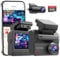 DDPAI Dashcam Auto Vorne Hinten, Echtes 4K + 1080P Dash Cam Auto Kamera mit 64GB Karte, 3 IPS-Display, 5GHz WiFi 6 GPS, G-Sensor, AI-ISP Nachtsicht, 4G LTE Support, 48H Parküberwachung, ADAS, Z50 Pro