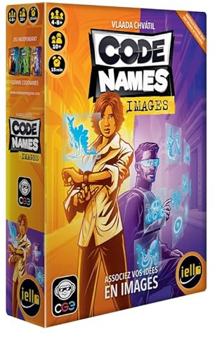 IELLO Codenames Images | Gesellschaftsspiel zur Bildassoziation | 2 bis 8 Spieler | Meister-Spione gegen Agenten | Schnelle, lustige und intensive Partien