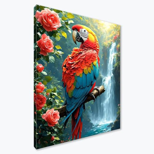 Diamond Painting 80x105 cm, Diamant Painting Bilder Tier Diamond Art Vogel, DIY 5D Eckige Steine Basteln Erwachsene Anfänger Stickerei Kreuzstich Art Set für Zimmer Deko, Geschenke für Frauen F0-646