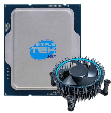 SIMPLETEK - Processore CPU i7-13700 LGA 1700 16-Core 8 P-Core 8 E-Core 24-Thread 5.20 GHz | GPU | Con dissipatore incluso (Ricondizionato)
