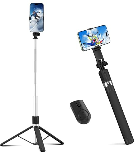 Sylfbnrtk 71180cm Phone Tripod &Selfie Stick,All-in-One Extendable Tripod Stand with Wireless Remote,360°Rotation,Portable Travel Monopod for Filming,Compatible with iPhone,Samsung,Android,and Camera