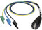 BENNING 044142 Messadapter Schutzkontakt-Stecker - Lamellenstecker 4mm Schwarz, Blau, Grün, Gelb